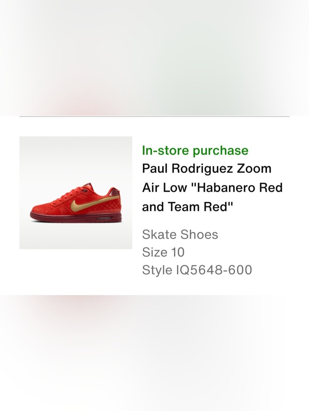 🔥 Nike SB Zoom Air Paul Rodriguez 1 'Habanero’ Men's Size 10🔥